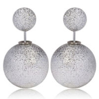 Tuplapallokorvakorut Hopeahuurre